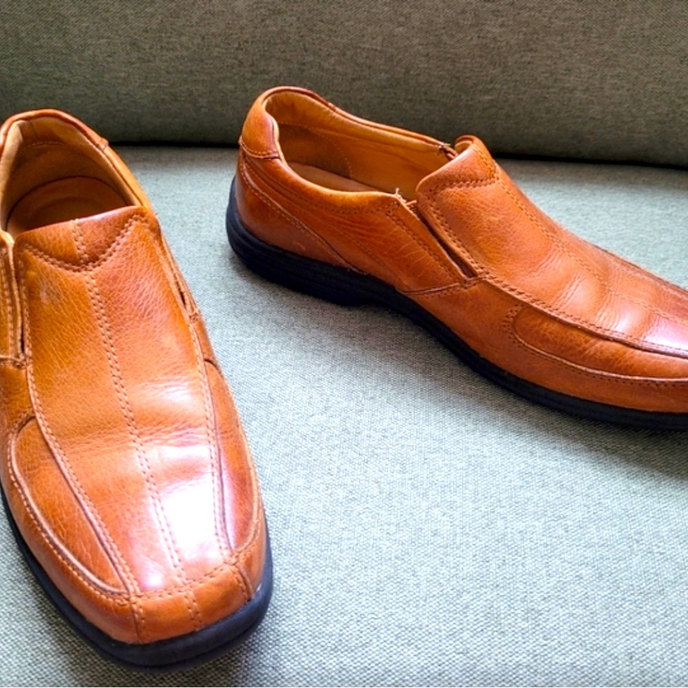 Johnston & Murphy Loafers, Genuine Leather, Size 9.5